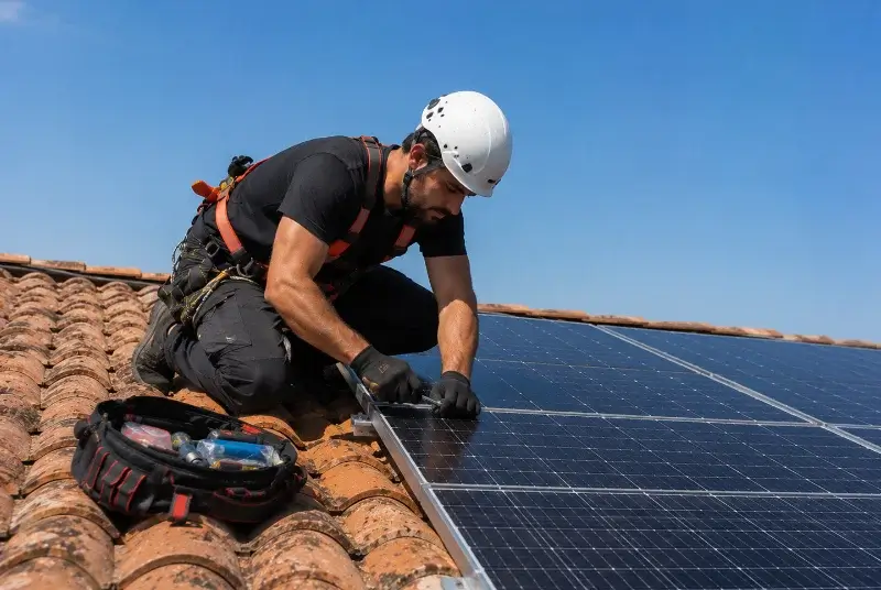Maintenance et monitoring de panneaux solaires à Arboussols
