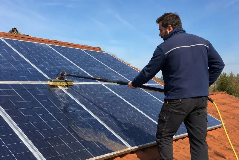 Nettoyage et entretien de panneaux solaires à Arboussols